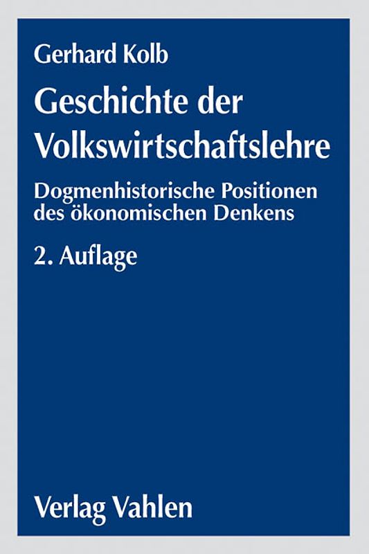 Geschichte der Volkswirtschaftslehre