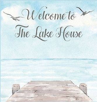 Lake house guest book (Hardcover) for vacation house, guest house, visitor comments book