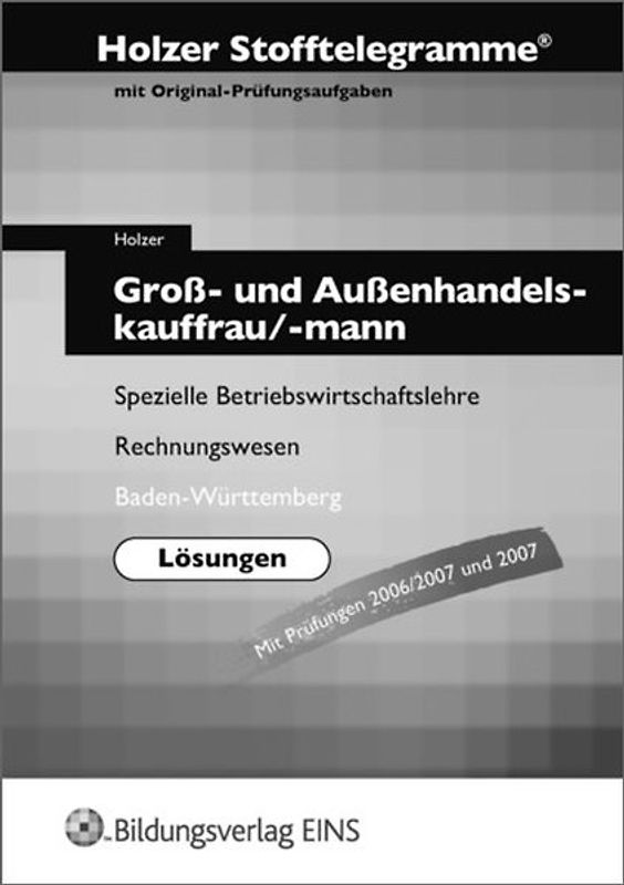 Stofftelegramme für Gross- und Aussenhandelskauffrau/mann