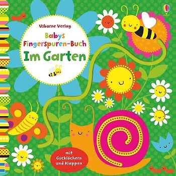 Babys Fingerspuren-Buch: Im Garten