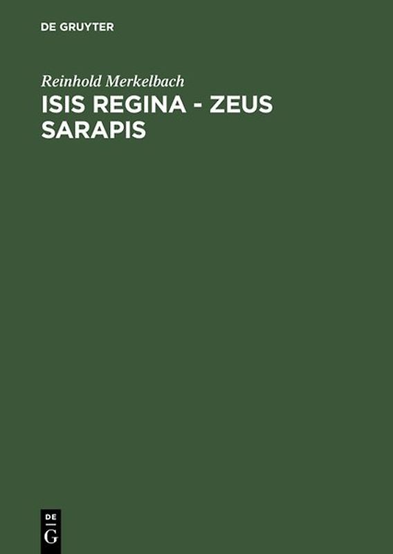 Isis regina - Zeus Sarapis