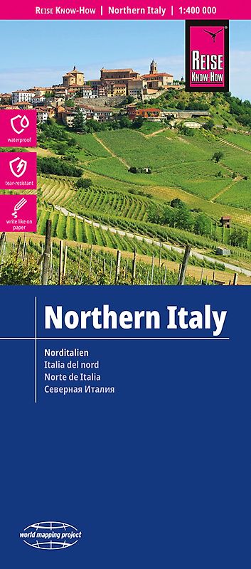Reise Know-How Landkarte Italien, Nord / Northern Italy (1:400.000)