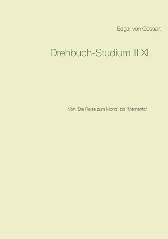 Drehbuch-Studium III XL