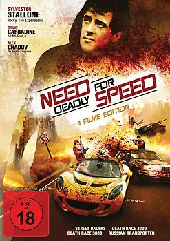 Need for Deadly Speed (4 Filme Edition: Street Racer / Death Race 2000 / Death Race 3000 & Russian Transporter) DVD