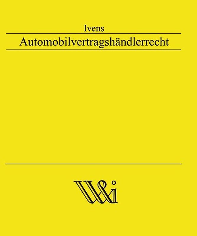Automobilvertragshändlerrecht