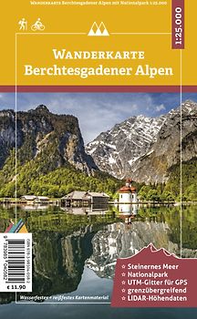 Berchtesgadener Alpen - Wanderkarte 1:25.000