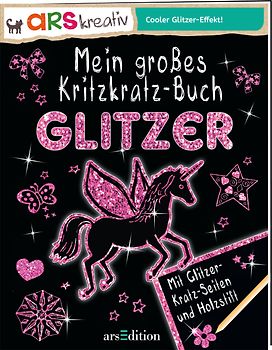 Mein großes Kritzkratz-Buch Glitzer