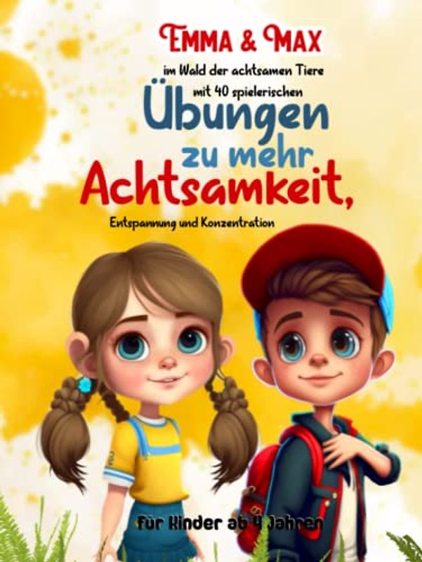 Emma & Max im Wald der achtsamen Tiere mit 40 spielerischen Übungen zu mehr Achtsamkeit, Entspannung und Konzentration - für Kinder ab 4 Jahren