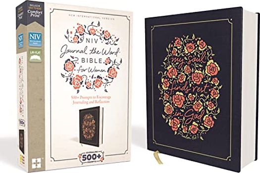 NIV, Journal the Word Bible for Women, Cloth over Board, Navy, Red Letter, Comfort Print: 500+ Prompts to Encourage Journaling and Reflection
