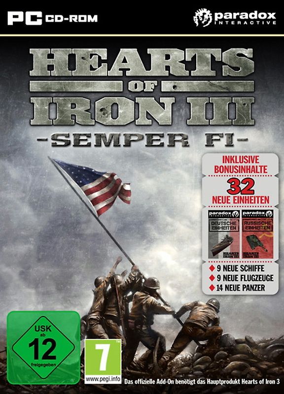 Hearts of Iron 3 Semper Fi Add-On PC Spiele