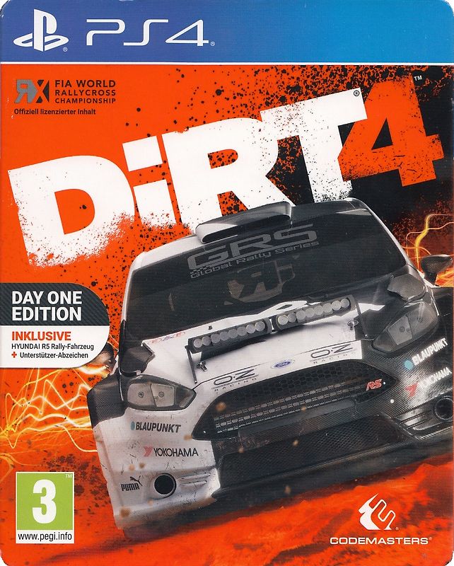 DiRT 4 [Day One Edition, inkl. Steelbook, CH Import] PlayStation 4