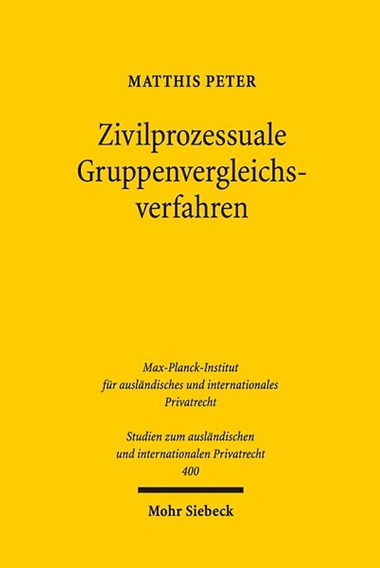 Zivilprozessuale Gruppenvergleichsverfahren