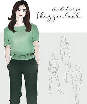 Modedesign Skizzenbuch: A4, 250 Seiten mit 600 Figurinen als Vorlage für schnelles, einfaches Entwerfen deiner Mode-Ideen