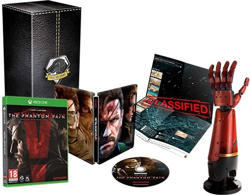 Metal Gear Solid V: The Phantom Pain [Collectors Edition inkl. Collectors Box mit Diamond Dog Magnet, Steelbook, behind the Scene Blu-Ray, Landkarte, Snakes Arm Replica] Xbox One