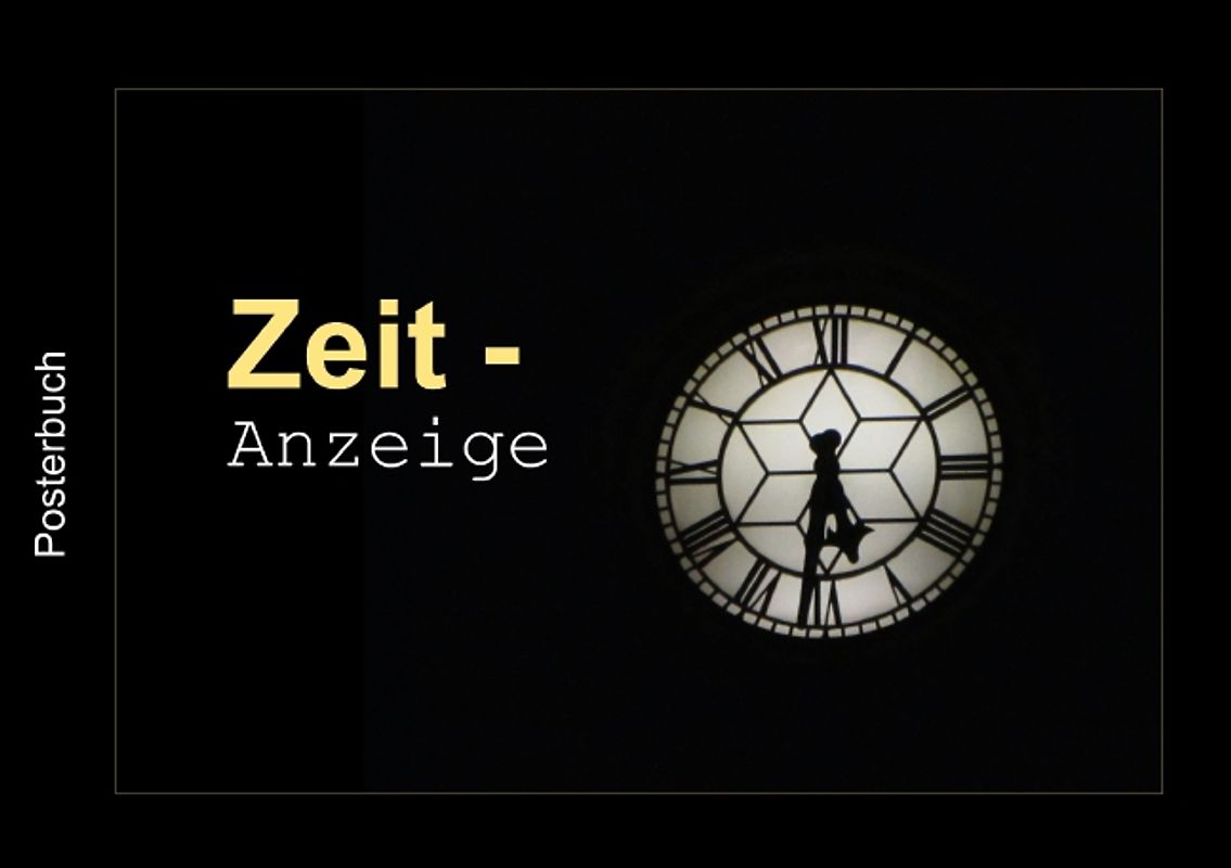 Zeit-Anzeige (Tischaufsteller DIN A5 quer)