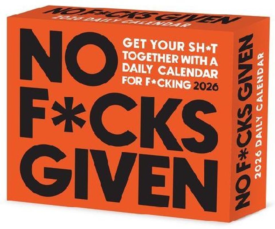 No F*cks Given 2026 5.4 X 6.2 Box Calendar