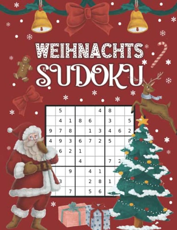 Weihnachts Sudoku: Liebevoll gestaltetes Sudokubuch I Schwierigkeitsgrad Leicht bis Schwer