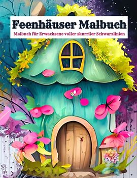Feenhäuser Malbuch: Ein Fantasy-Malbuch mit einer wunderschönen Sammlung magischer Feenhäuser | malbuch für erwachsene feenhäuser