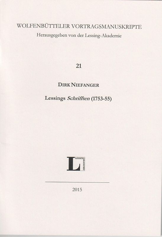 Lessings Schrifften (1753-55)