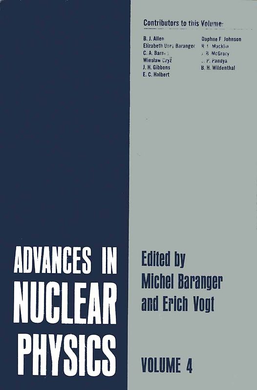 Advances in Nuclear Physics