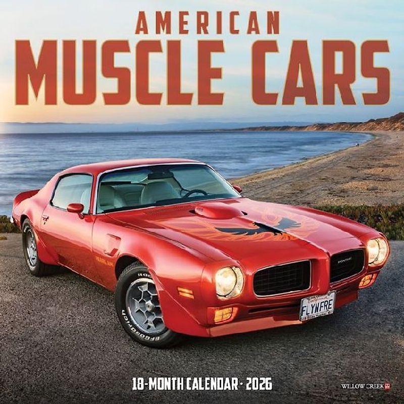 American Muscle Cars 2026 7 X 7 Mini Wall Calendar