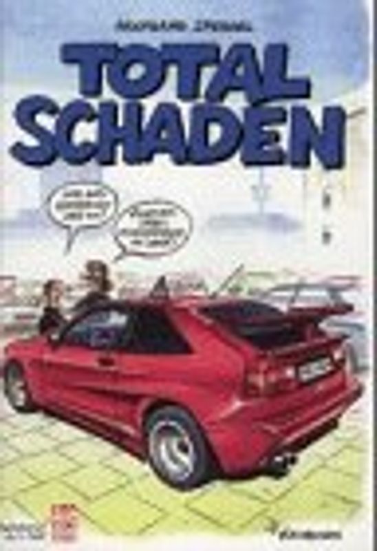 Totalschaden. Auto-Cartoons