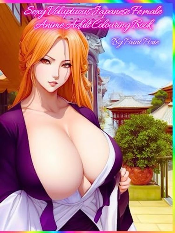 Sexy Voluptuous Japanese Female Anime Adult Colouring Book