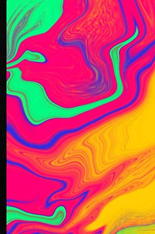 Krisp Bullet Journal Dot Grid Notebook for Writing and Drawing with 180 Cream A5 Pages (Marble Pink Green and Blue Design Art for Women, Men and Kids, Band 1)