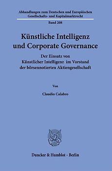 Künstliche Intelligenz und Corporate Governance.