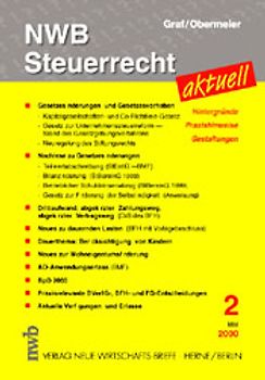 NWB Steuerrecht aktuell. Hintergründe - Praxishinweise - Gestaltungen. Ausgabe 2/2000