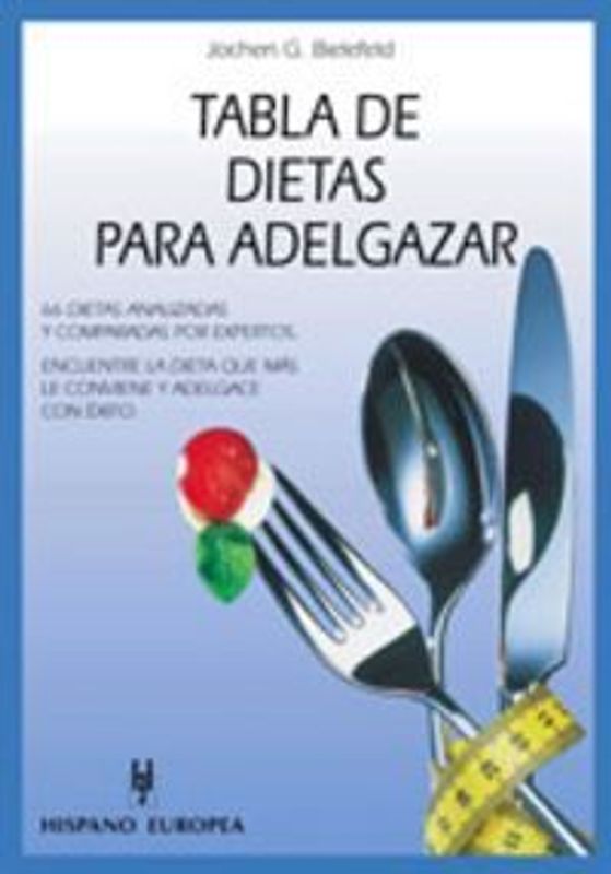 Tabla de dietas para adelgazar