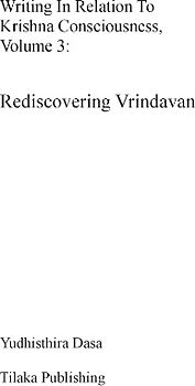 Writing in relation to Krishna consciousness, volume 3