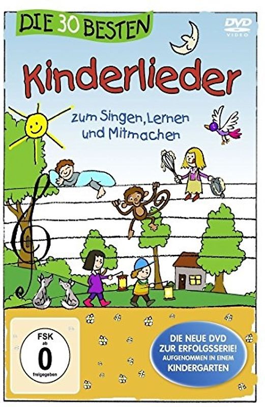 Die 30 besten Kinderlieder - Die DVD - zum Singen, Lernen und Mitmachen DVD