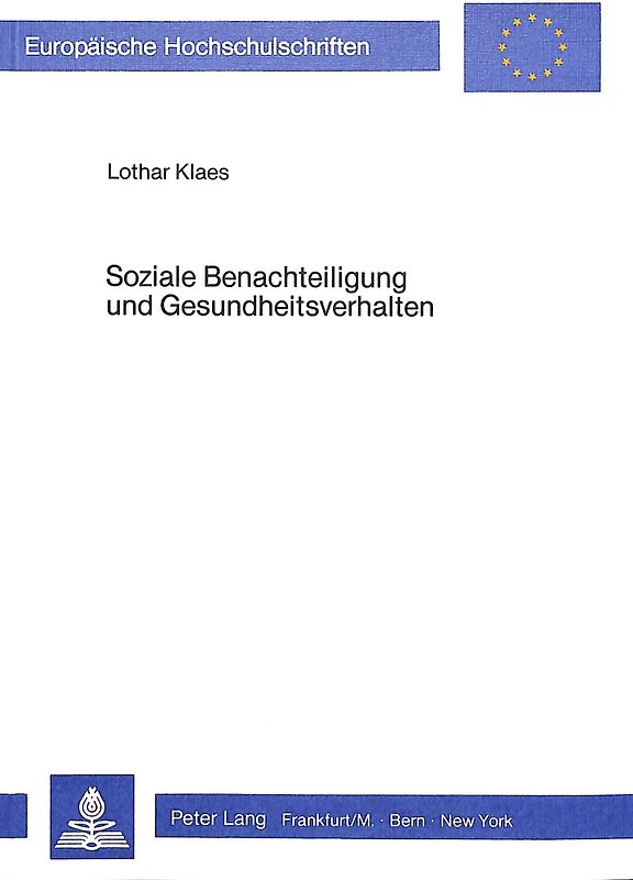 Soziale Benachteiligung und Gesundheitsverhalten