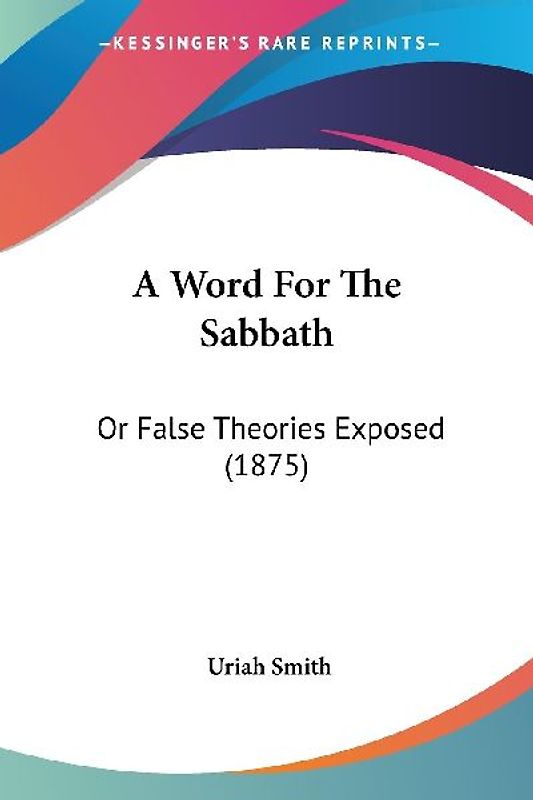 A Word For The Sabbath