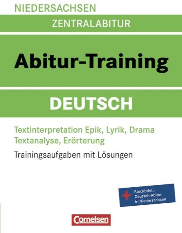 Abitur-Training Deutsch - Niedersachsen / Arbeitsbuch mit Trainingsaufgaben und Lösungen