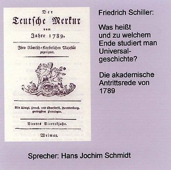 Was heisst und zu welchem Ende studiert man Universalgeschichte?