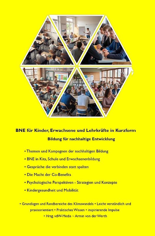 BNE für Kinder, Erwachsene und Lehrkräfte in Kurzform