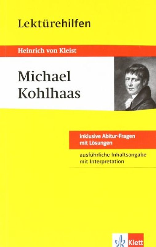 Klett Lektürehilfen Heinrich von Kleist, Michael Kohlhaas