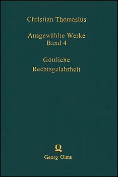 Ausgewählte Werke / Göttliche Rechsgelahrheit