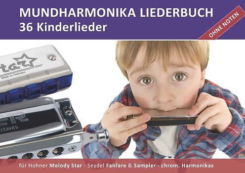 Diatonic Songbooks / Mundharmonika Liederbuch "Kinderlieder" für Hohner Melody Star, Seydel Sampler, Seydel Fanfare und chrom. Mundharmonikas