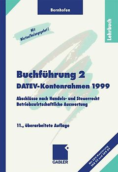 Buchführung 2 DATEV-Kontenrahmen 1999