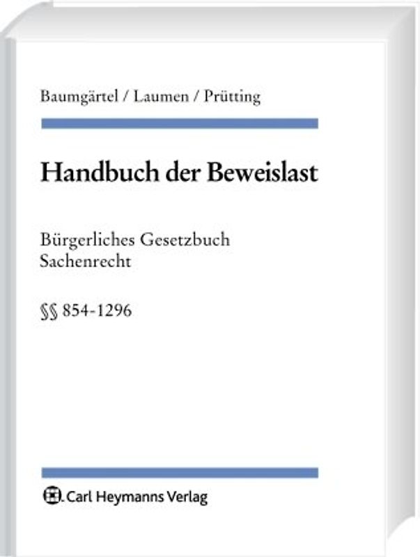Handbuch der Beweislast