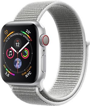Apple Watch Series 4 40 mm boîtier en aluminium argent avec Boucle Sport coquillage [Wifi+ Cellular]