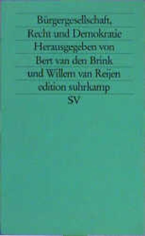 Bürgergesellschaft, Recht und Demokratie