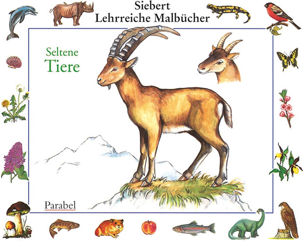 Seltene Tiere. Malbuch