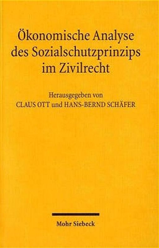 Ökonomische Analyse des Sozialschutzprinzips im Zivilrecht
