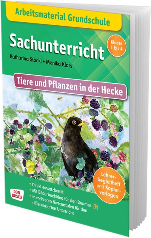 Arbeitsmaterial Grundschule. Sachunterricht: Tiere und Pflanzen in der Hecke