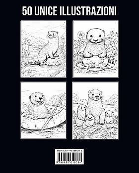 Lontra Libro da Colorare