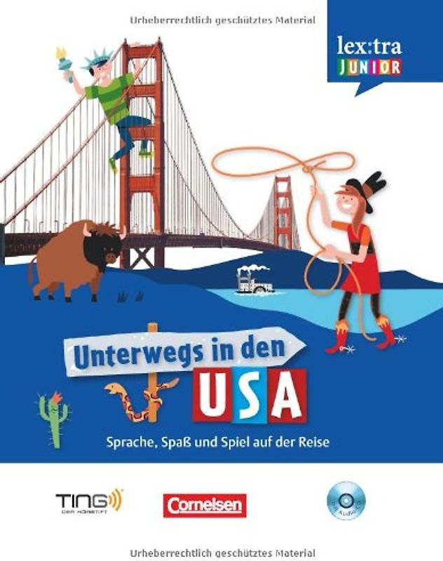 Lextra junior - Englisch - Unterwegs in den USA / Selbstlernbuch mit Hör-CD